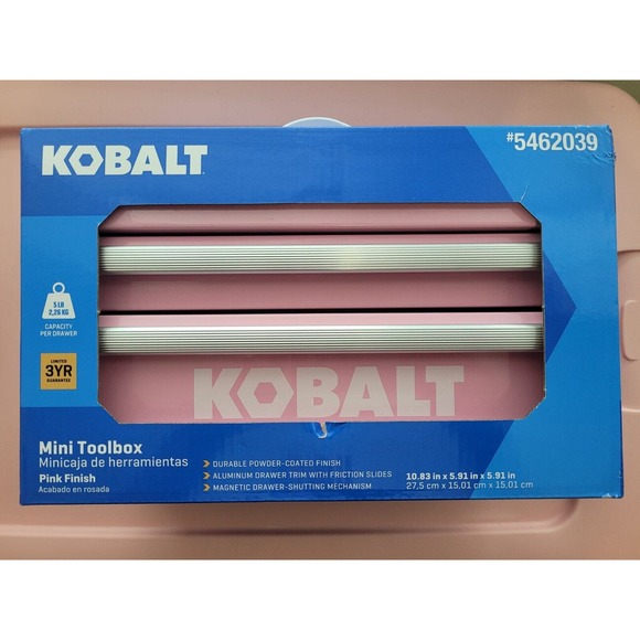 Brand New Pink 25th Anniversary Kobalt‎ Mini Tool Box - Picture 3 of 4
